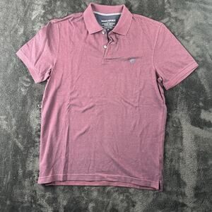 NWT Banana Republic Organic 100% Cotton Pique Polo Shirt Size M Red Short Sleeve
